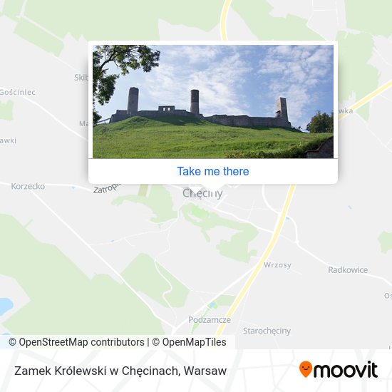 Zamek Królewski w Chęcinach map