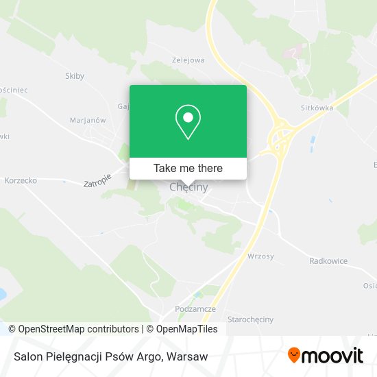 Salon Pielęgnacji Psów Argo map