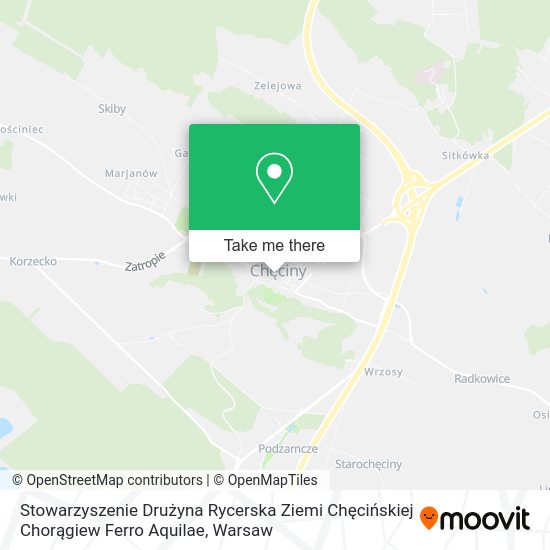 Stowarzyszenie Drużyna Rycerska Ziemi Chęcińskiej Chorągiew Ferro Aquilae map