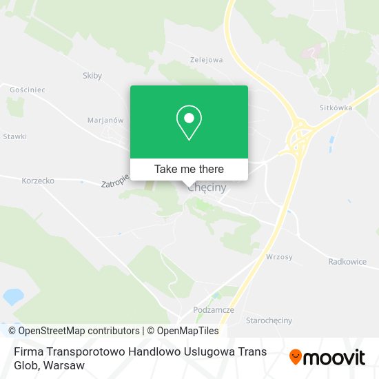 Firma Transporotowo Handlowo Uslugowa Trans Glob map