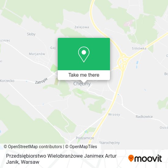 Przedsiębiorstwo Wielobranżowe Janimex Artur Janik map