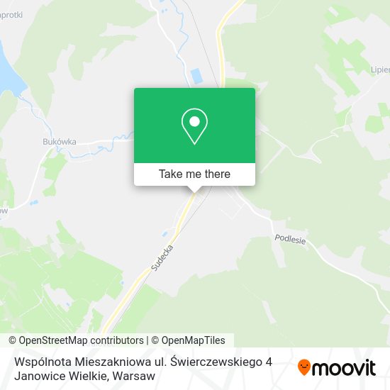 Wspólnota Mieszakniowa ul. Świerczewskiego 4 Janowice Wielkie map