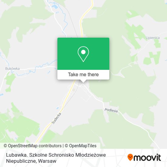 Lubawka. Szkolne Schronisko Młodzieżowe Niepubliczne map