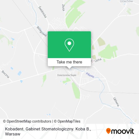 Kobadent. Gabinet Stomatologiczny. Koba B. map