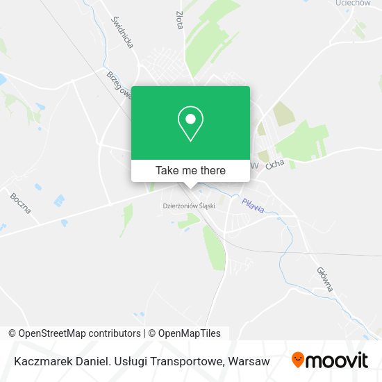 Kaczmarek Daniel. Usługi Transportowe map