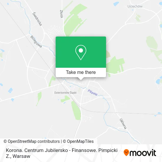 Карта Korona. Centrum Jubilersko - Finansowe. Pimpicki Z.