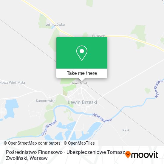 Pośrednistwo Finansowo - Ubezpieczeniowe Tomasz Zwoliński map