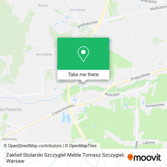 Zakład Stolarski Szczygieł Meble Tomasz Szczygieł map