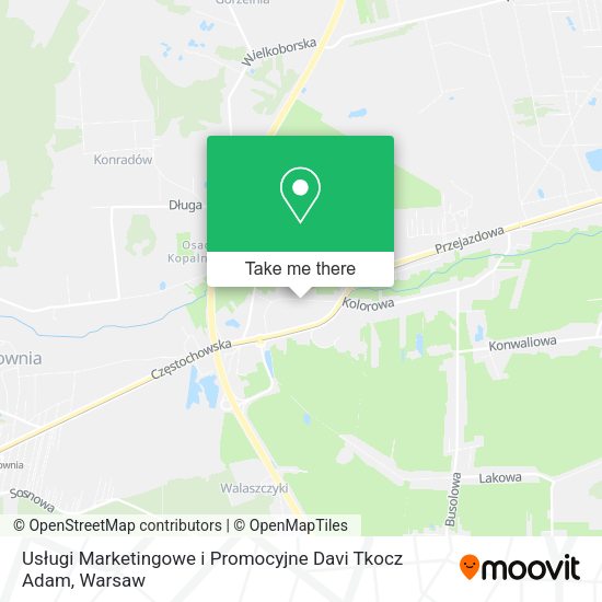 Usługi Marketingowe i Promocyjne Davi Tkocz Adam map