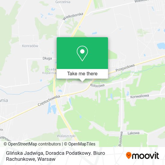 Glińska Jadwiga, Doradca Podatkowy. Biuro Rachunkowe map