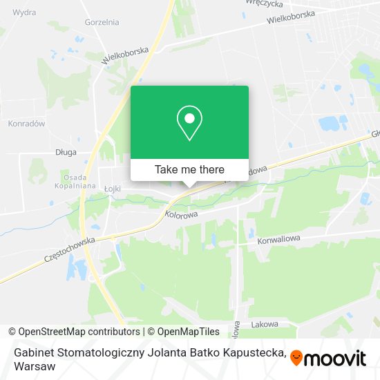 Gabinet Stomatologiczny Jolanta Batko Kapustecka map