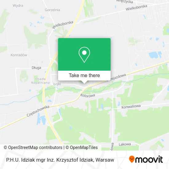 Карта P.H.U. Idziak mgr Inz. Krzysztof Idziak