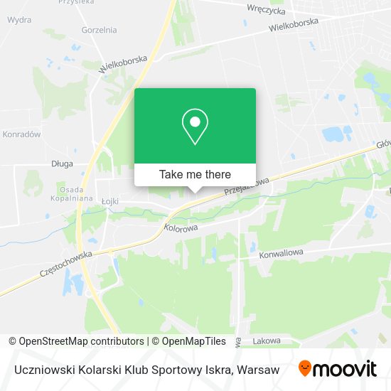 Uczniowski Kolarski Klub Sportowy Iskra map