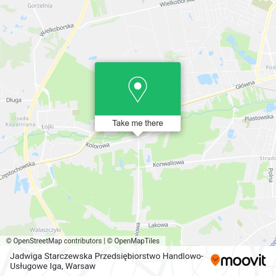 Jadwiga Starczewska Przedsiębiorstwo Handlowo-Usługowe Iga map