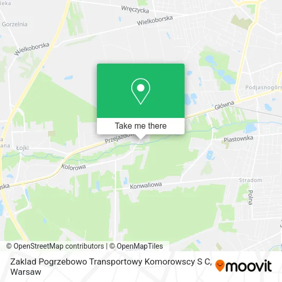 Карта Zaklad Pogrzebowo Transportowy Komorowscy S C