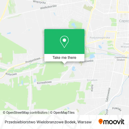 Карта Przedsiebiorstwo Wielobranzowe Bodek