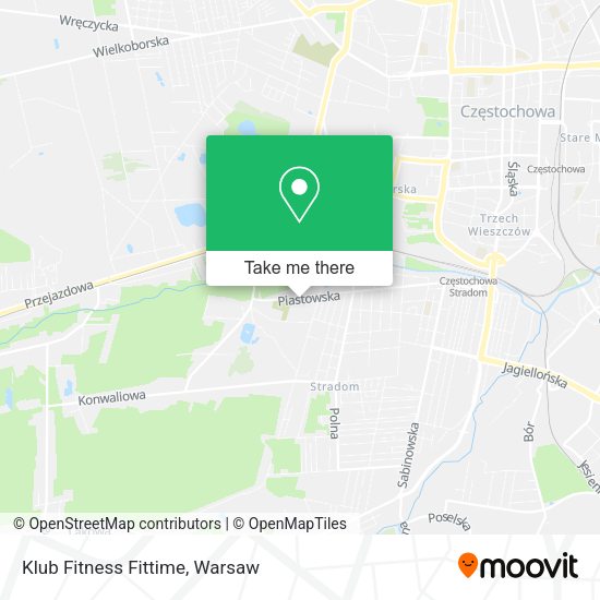 Klub Fitness Fittime map