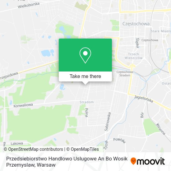 Przedsiebiorstwo Handlowo Uslugowe An Bo Wosik Przemyslaw map