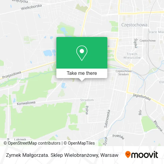 Карта Zymek Małgorzata. Sklep Wielobranżowy