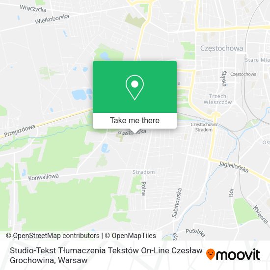 Studio-Tekst Tłumaczenia Tekstów On-Line Czesław Grochowina map