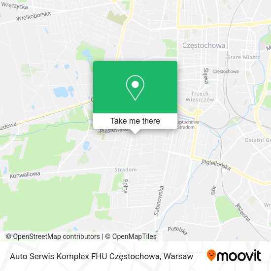 Auto Serwis Komplex FHU Częstochowa map