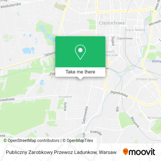 Карта Publiczny Zarobkowy Przewoz Ladunkow