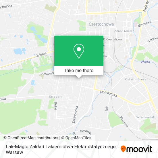 Lak-Magic Zakład Lakiernictwa Elektrostatycznego map