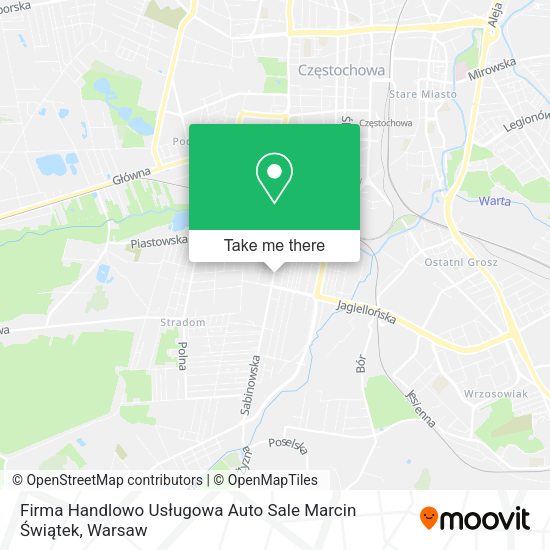 Firma Handlowo Usługowa Auto Sale Marcin Świątek map