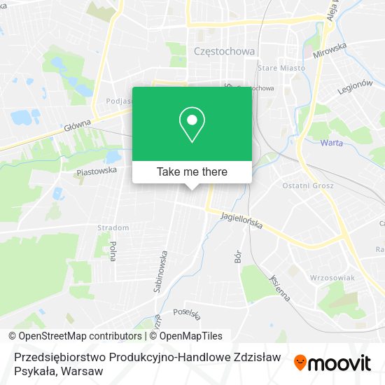 Przedsiębiorstwo Produkcyjno-Handlowe Zdzisław Psykała map