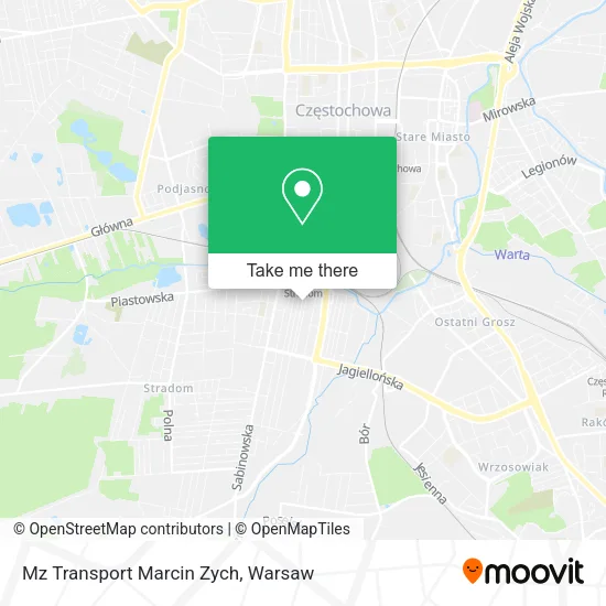 Карта Mz Transport Marcin Zych