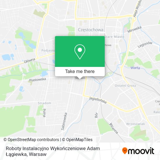 Roboty Instalacyjno Wykończeniowe Adam Łągiewka map