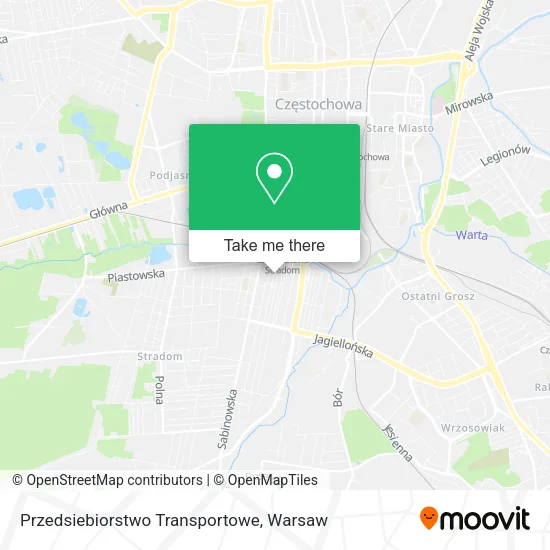 Карта Przedsiebiorstwo Transportowe
