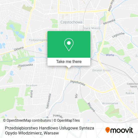 Przedsiębiorstwo Handlowo Usługowe Synteza Opydo Włodzimierz map