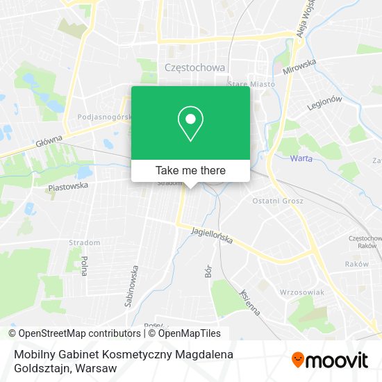 Mobilny Gabinet Kosmetyczny Magdalena Goldsztajn map