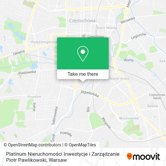 Platinum Nieruchomości Inwestycje i Zarządzanie Piotr Pawlikowski map