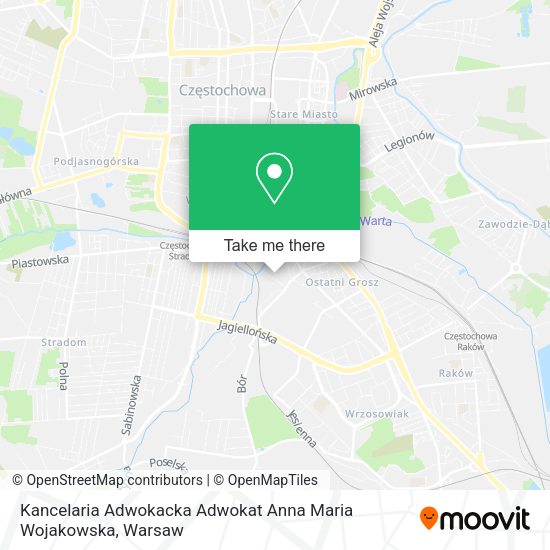 Kancelaria Adwokacka Adwokat Anna Maria Wojakowska map