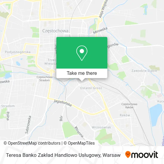 Карта Teresa Banko Zakład Handlowo Usługowy