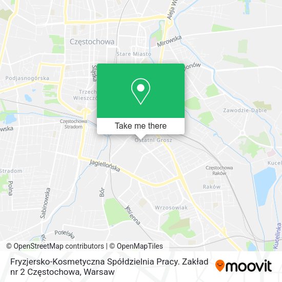 Fryzjersko-Kosmetyczna Spółdzielnia Pracy. Zakład nr 2 Częstochowa map