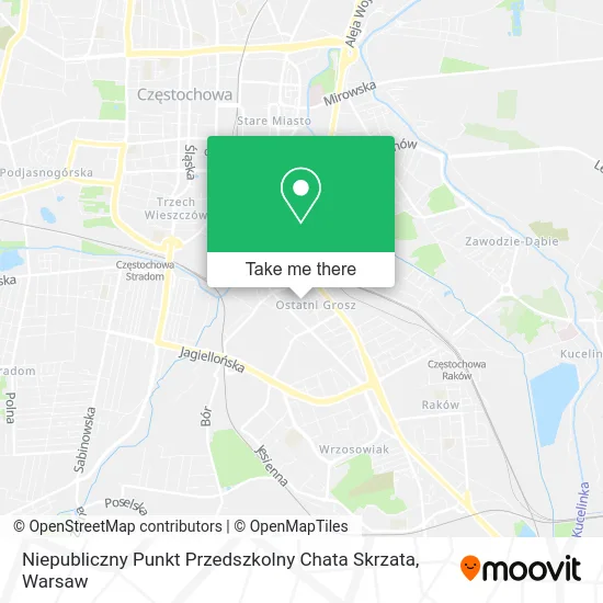 Карта Niepubliczny Punkt Przedszkolny Chata Skrzata