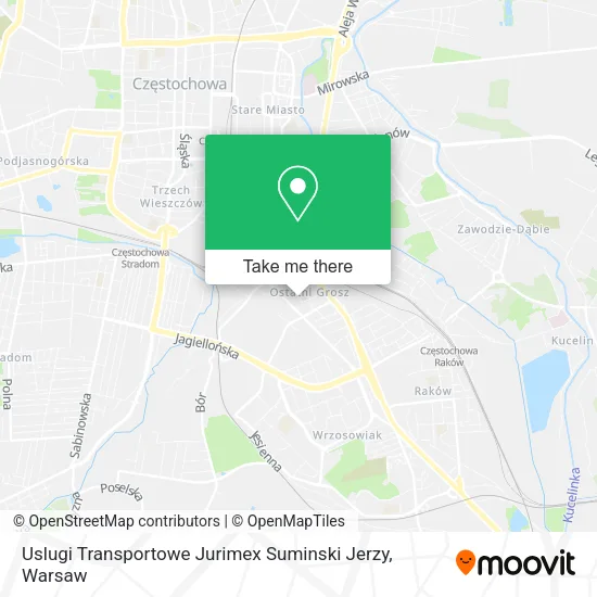 Карта Uslugi Transportowe Jurimex Suminski Jerzy