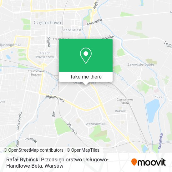 Rafał Rybiński Przedsiębiorstwo Usługowo- Handlowe Beta map