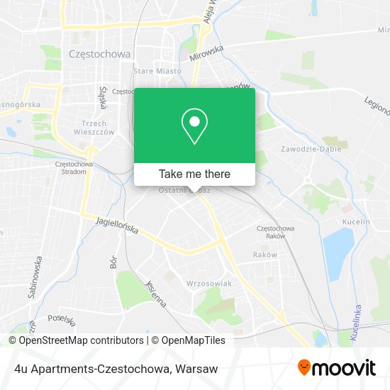 4u Apartments-Czestochowa map