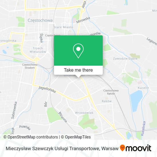 Mieczysław Szewczyk Usługi Transportowe map