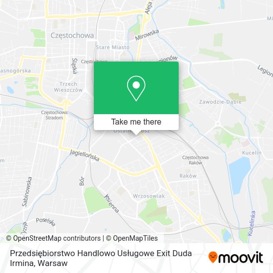 Przedsiębiorstwo Handlowo Usługowe Exit Duda Irmina map