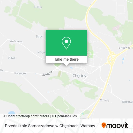 Przedszkole Samorzadowe w Chęcinach map