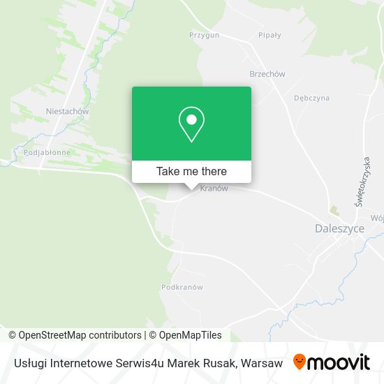Usługi Internetowe Serwis4u Marek Rusak map