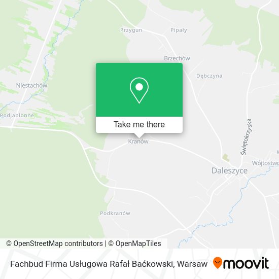 Fachbud Firma Usługowa Rafał Baćkowski map