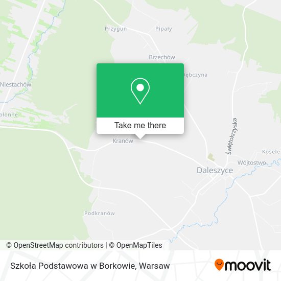 Szkoła Podstawowa w Borkowie map