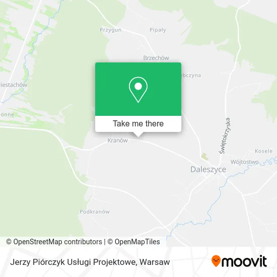 Карта Jerzy Piórczyk Usługi Projektowe