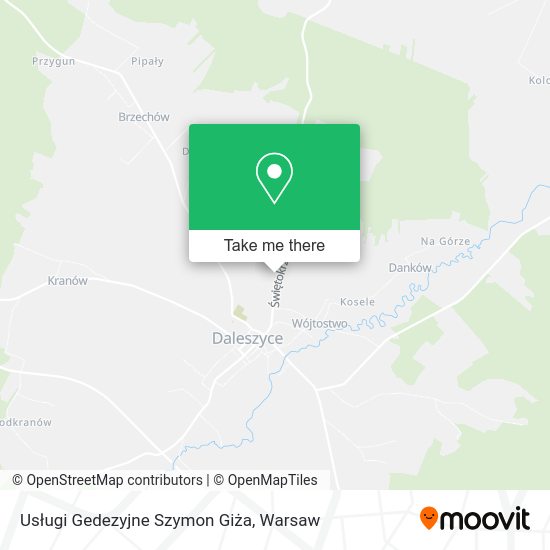 Usługi Gedezyjne Szymon Giża map